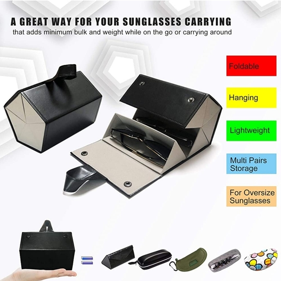 Travel Safe Sunglasses organizer 5 compartments. - Picture 3 of 16